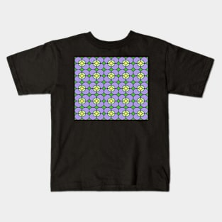 Abstract pattern - floral purple and green. Kids T-Shirt